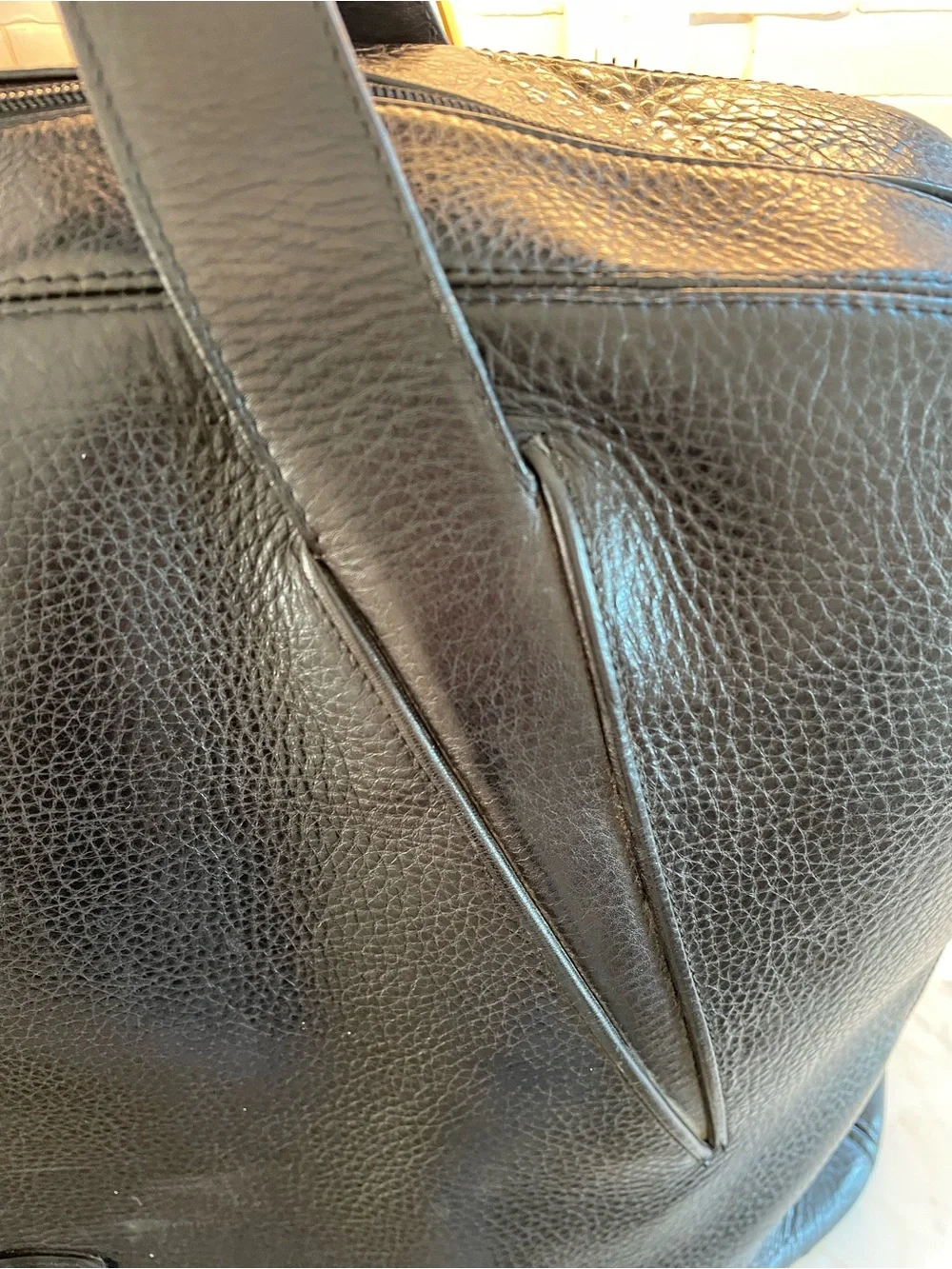 Lamborghini Murciélago Schedoni Trunk Bag - Black Leather